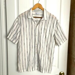 ZARA- Black and White Striped Shirt